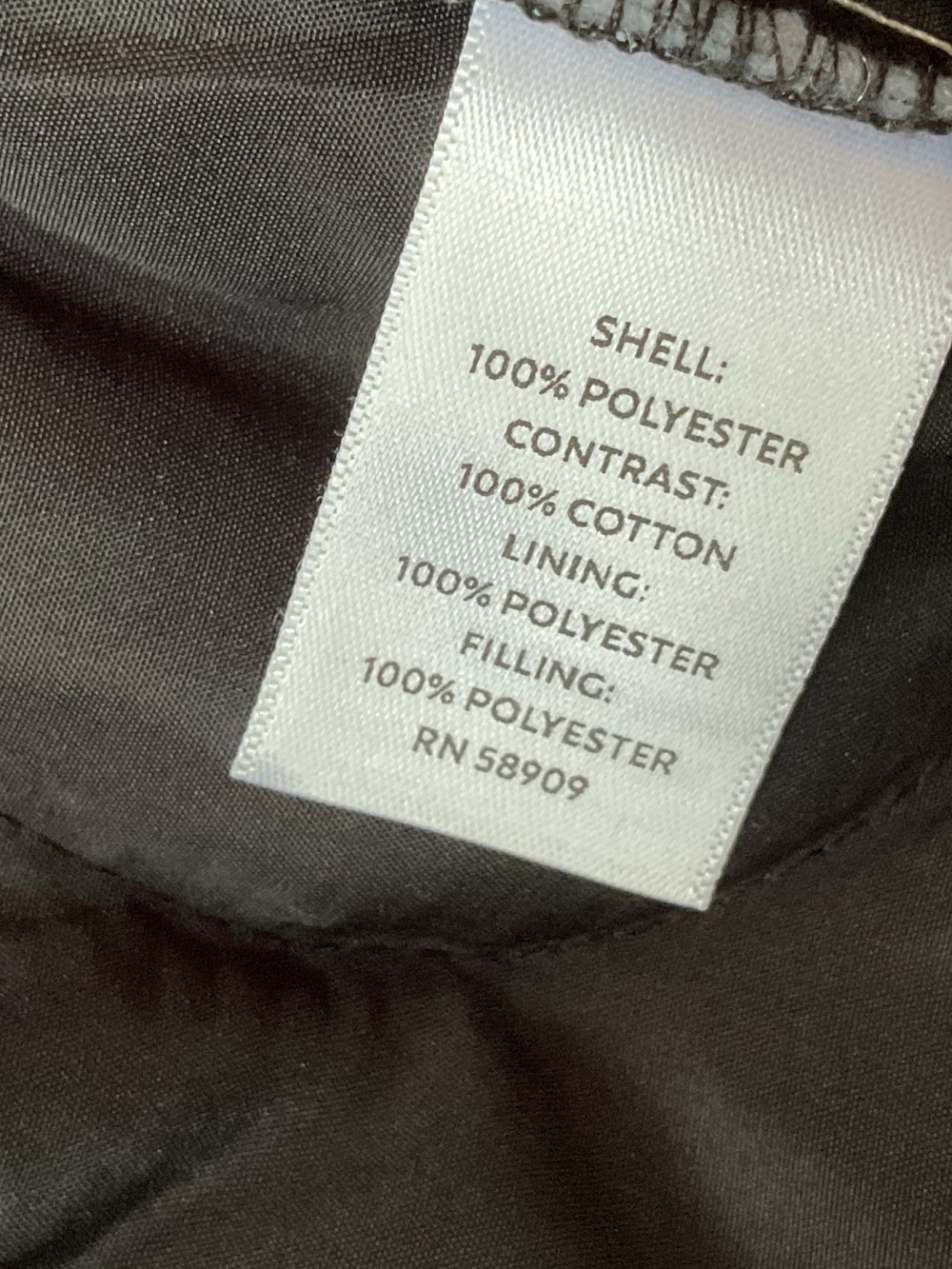 Westbound Black and White Quilted Long Puffer Coat - Women XL - Picture 5 of 5